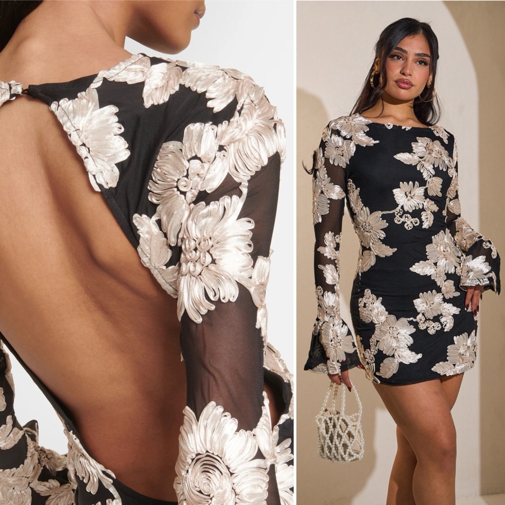 Rotate long sleeve mini dress - Picture 13 of 16